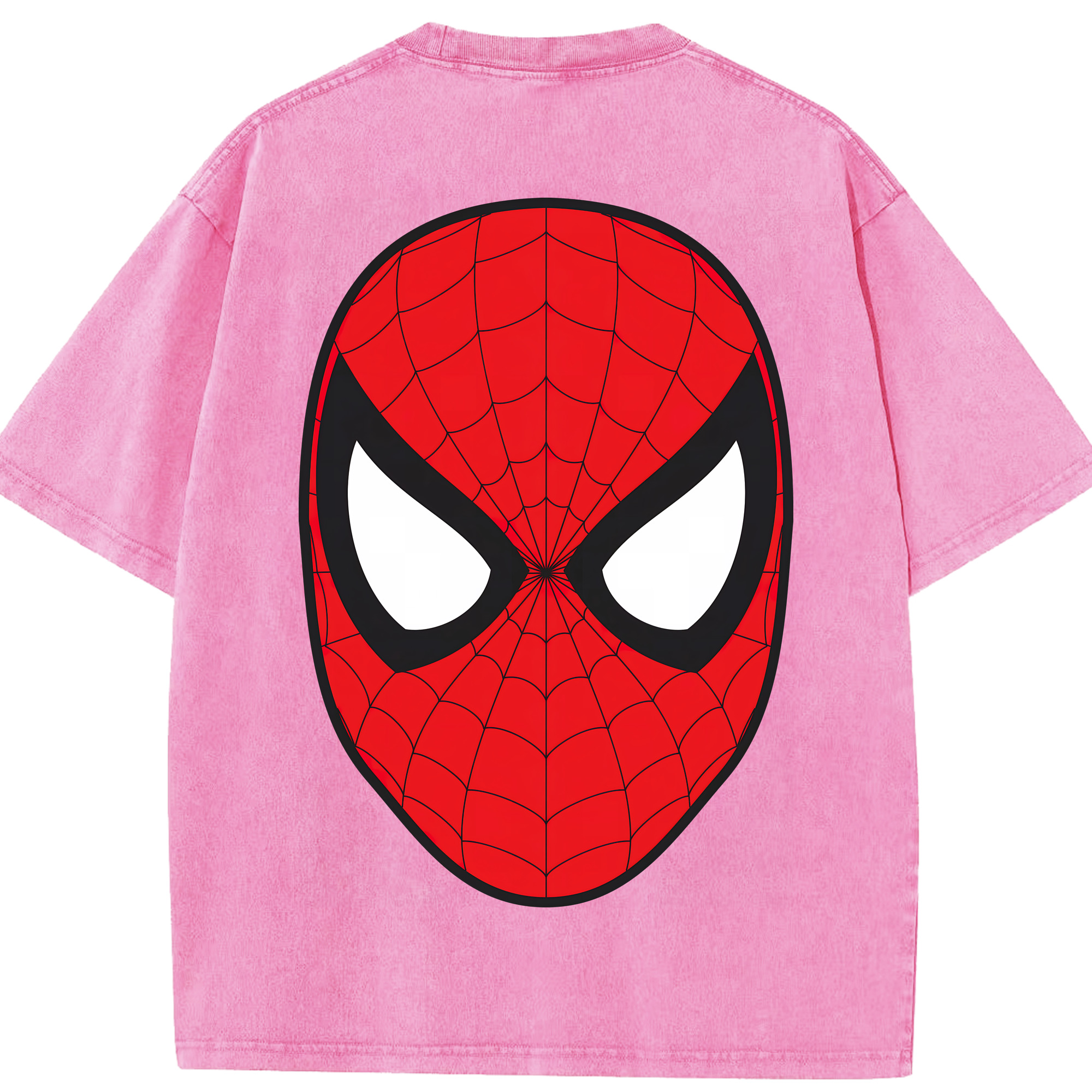 （画像用） Spider Man スパイダーマン 綿100% ヴィンテージ風 半袖Tシャツ（背面プリント）